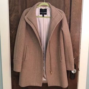 J Crew Cocoon Italian Stadium-Cloth Wool